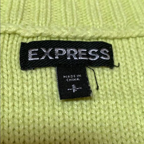 Green, silver, and gray Express sweater - Picture 3 of 3